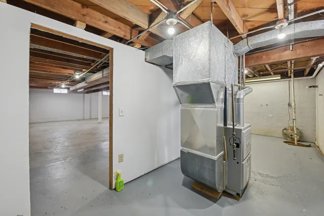 a view of storage and utility room