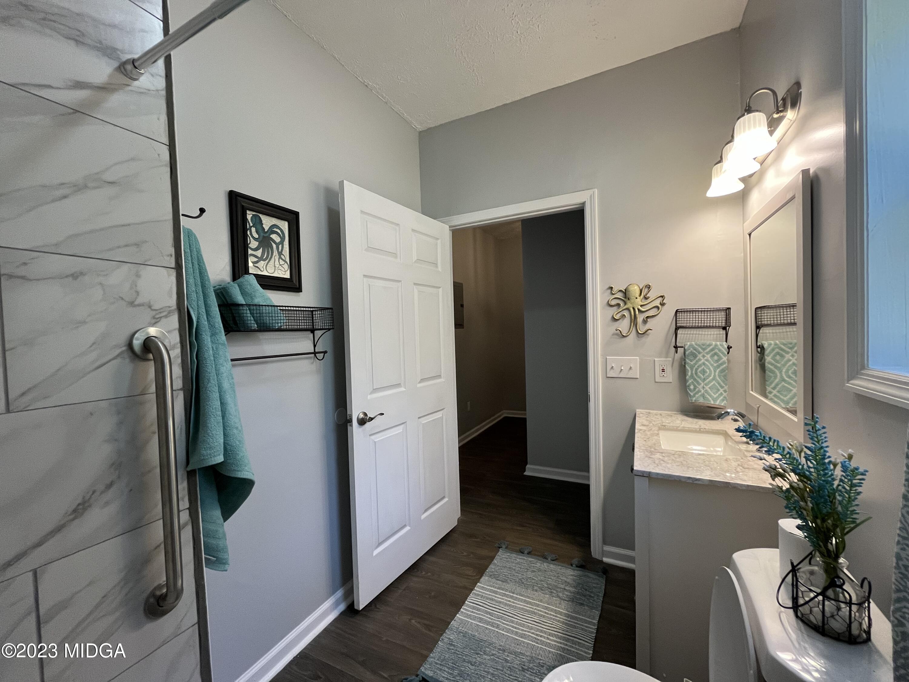 368 Mott Road Barnesville, GA 30204 - Photo 10 of 17 a hallway with beautiful frames and flower vase