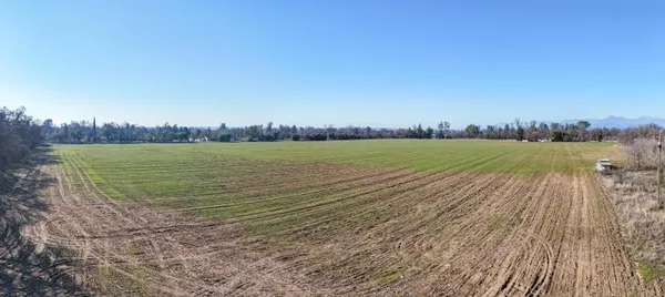 a view of an ocean beach and a yard