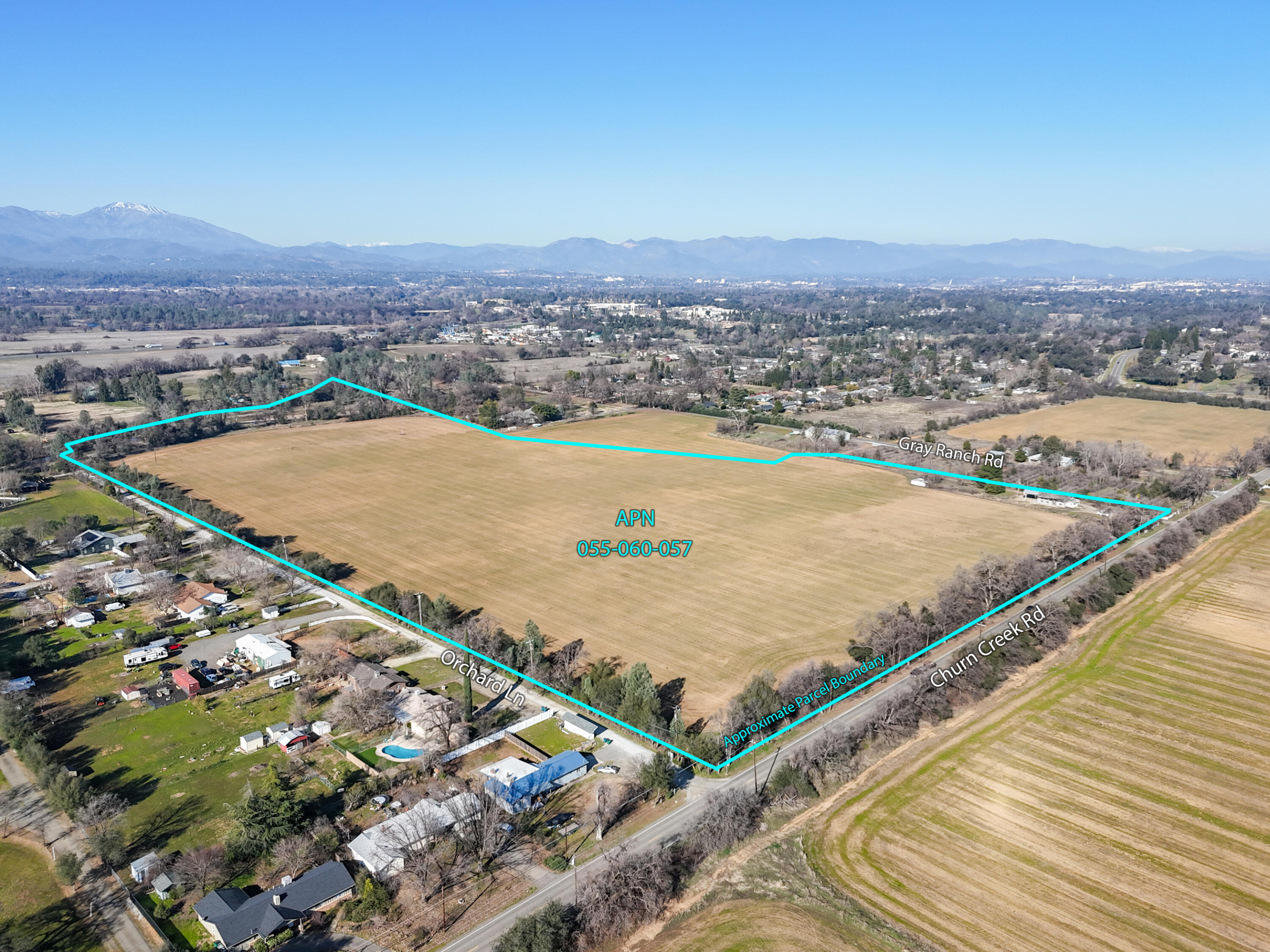 Churn Creek Road Redding, CA 96002 - Photo 3 of 34 an aerial view of residential houses with outdoor space