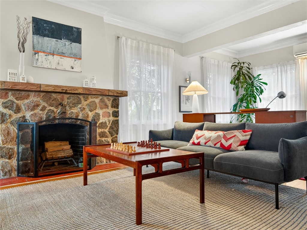 1608 Highland Avenue Rochester, NY 14618 - Photo 10 of 48 Living Room with Wood burning Fireplace
