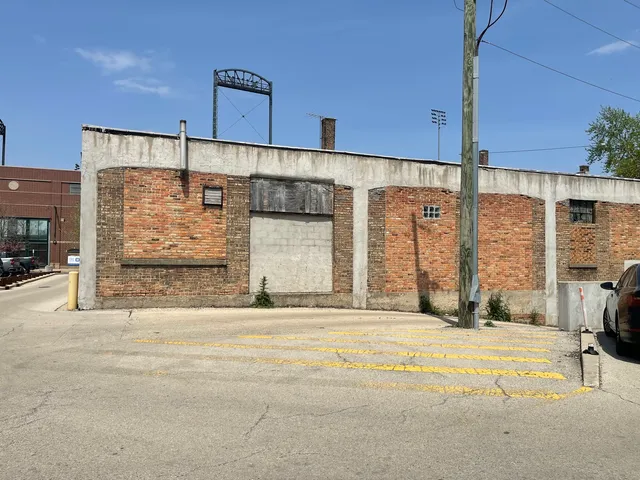 a view of a entrance door of the building