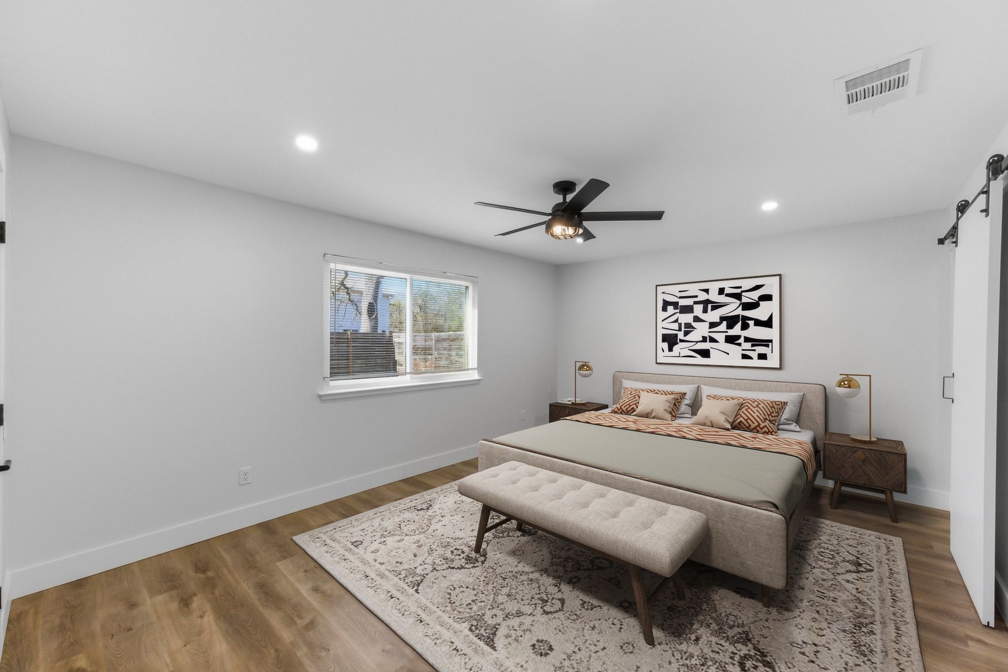 3817 Leafield Drive Austin, TX 78749 - Photo 16 of 31 a bedroom with a bed and a dresser