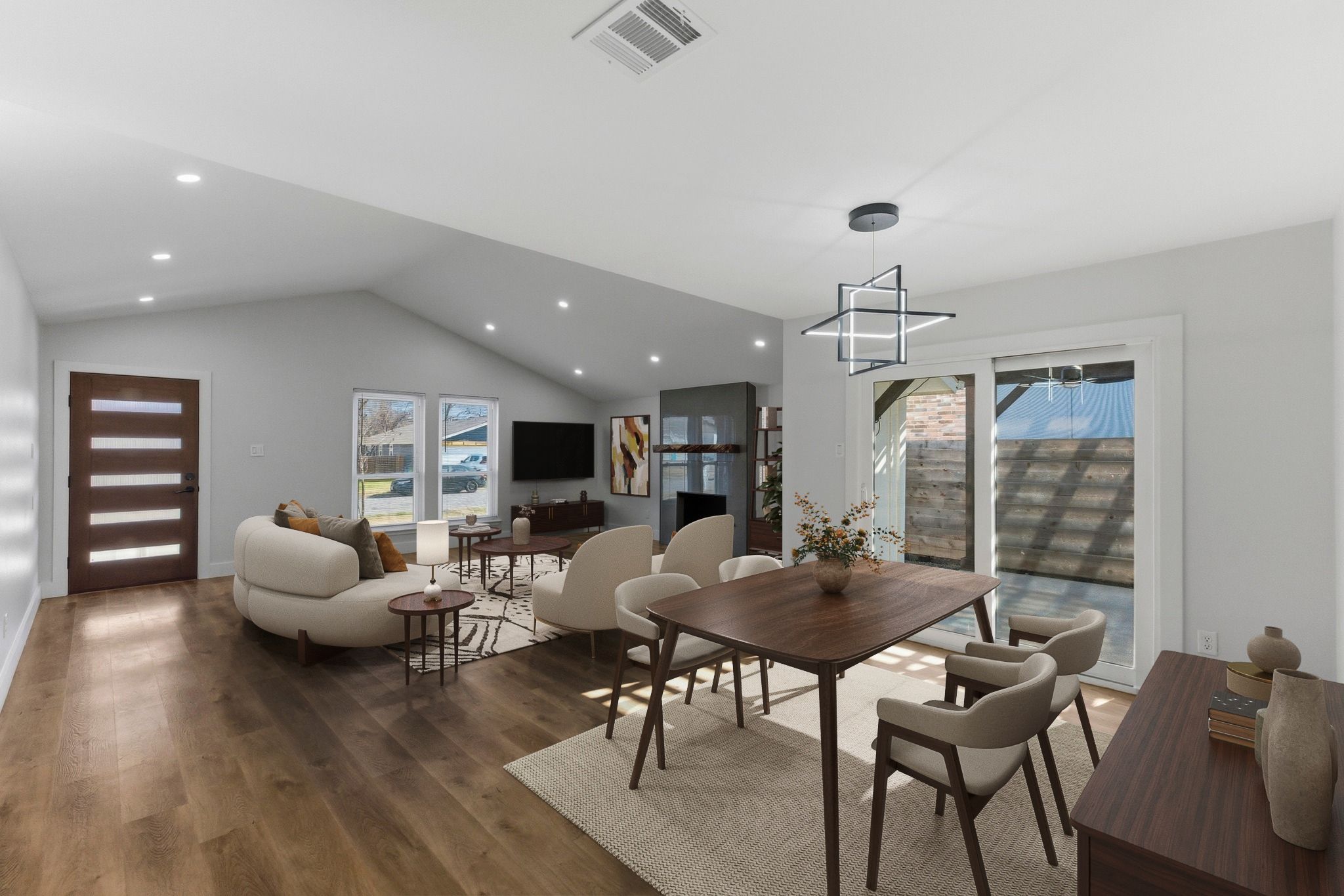 3817 Leafield Drive Austin, TX 78749 - Photo 7 of 31 a living room with furniture and wooden floor