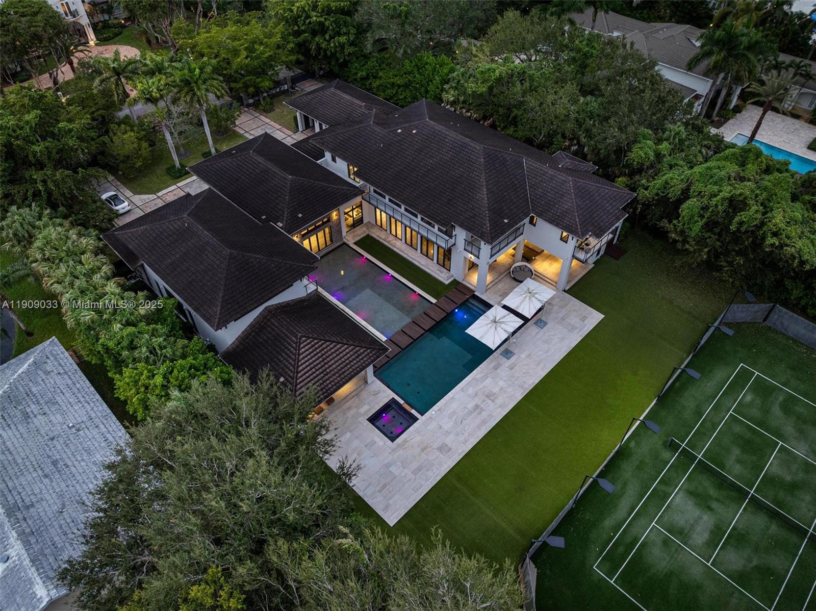 8961 Southwest 62nd Court Pinecrest, FL 33156 - Photo 71 of 72 an aerial view of a house