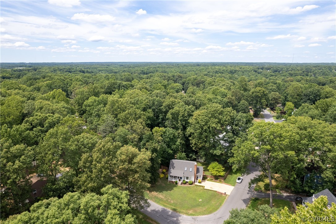 12000 Quito Road Midlothian, VA 23112 - Photo 36 of 36 an aerial view of residential house with outdoor space and trees all around