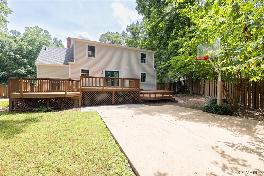 12000 Quito Road Midlothian, VA 23112 - Photo 6 of 36 a view of backyard with swimming pool