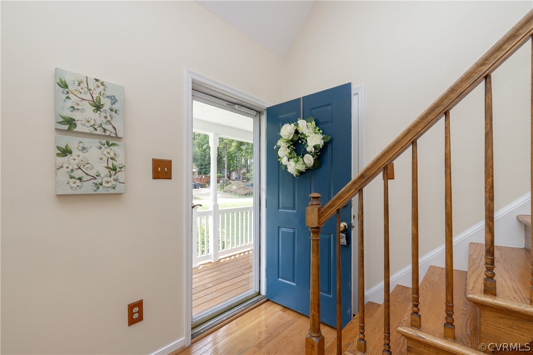 12000 Quito Road Midlothian, VA 23112 - Photo 8 of 36 a view of an entryway with wooden floor and interior