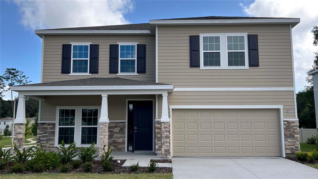 a front view of a house