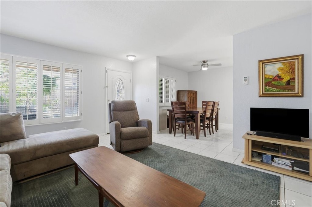 9743 La Jolla Drive, Unit D Rancho Cucamonga, CA 91701 - Photo 11 of 40 a living room with furniture and a flat screen tv