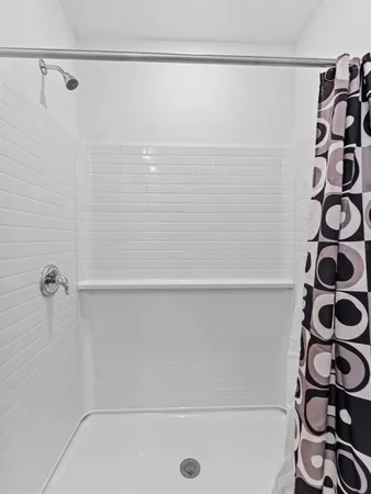 a close up of a shower
