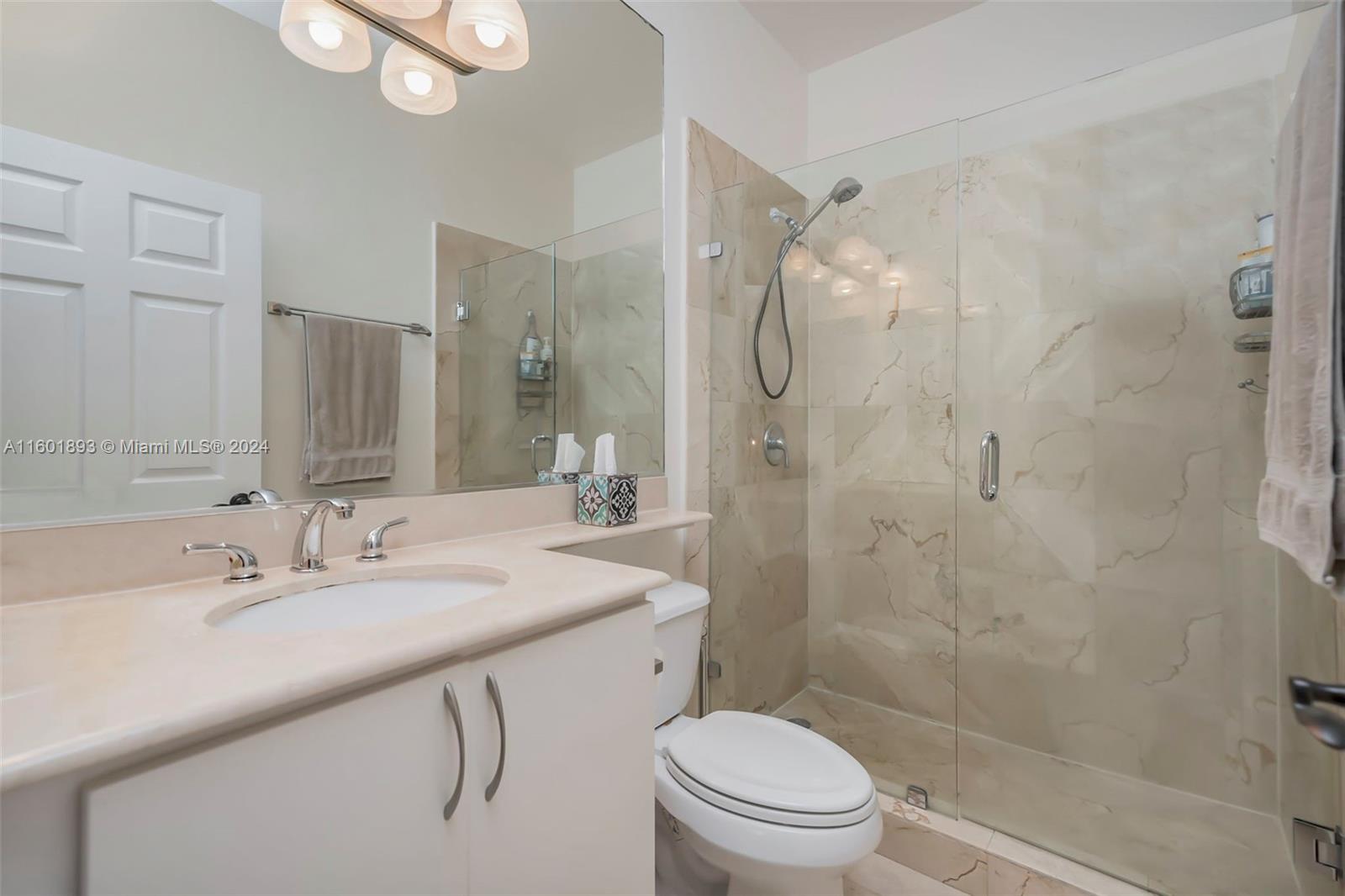 3204 Bird Avenue, Unit 109 Miami, FL 33133 - Photo 27 of 67 a bathroom with a sink a toilet and shower