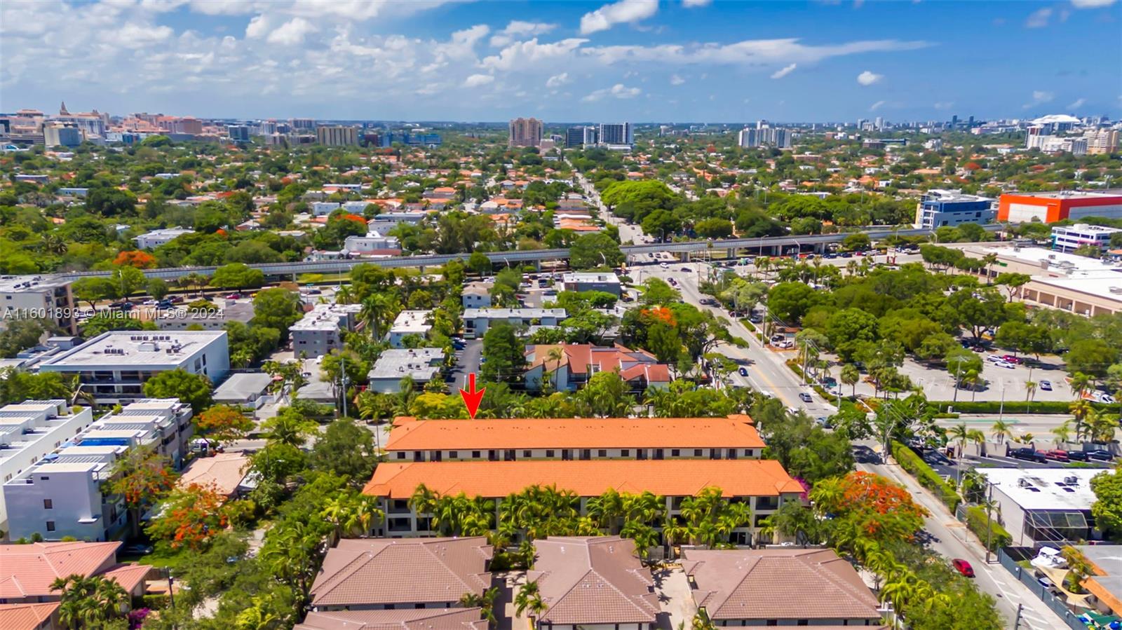 3204 Bird Avenue, Unit 109 Miami, FL 33133 - Photo 59 of 67 an aerial view of residential houses with outdoor space
