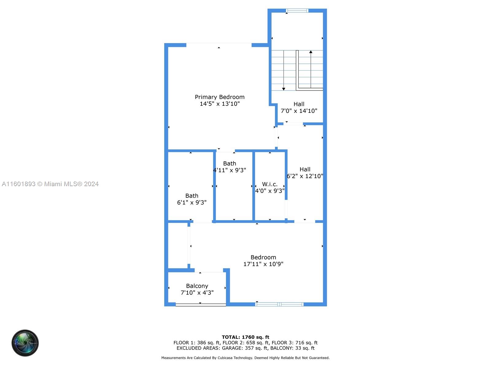 3204 Bird Avenue, Unit 109 Miami, FL 33133 - Photo 65 of 67 a picture of a floor plan