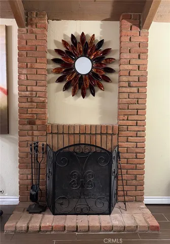 a view of entryway with a chandelier