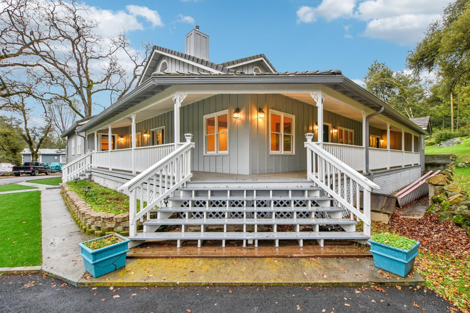 7650 Buzzards Gulch Road Somerset, CA 95684 - Photo 6 of 39 a front view of a house with a balcony