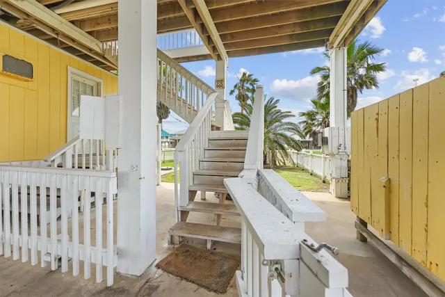 a view of deck with furniture