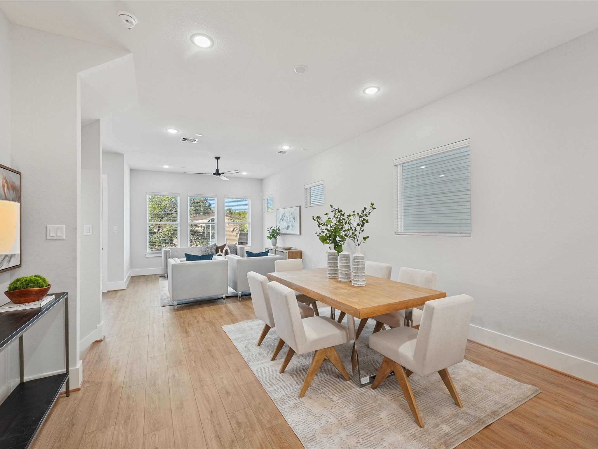 4812 Cochran Street Houston, TX 77009 - Photo 8 of 30 a view of a dining room with furniture and wooden floor