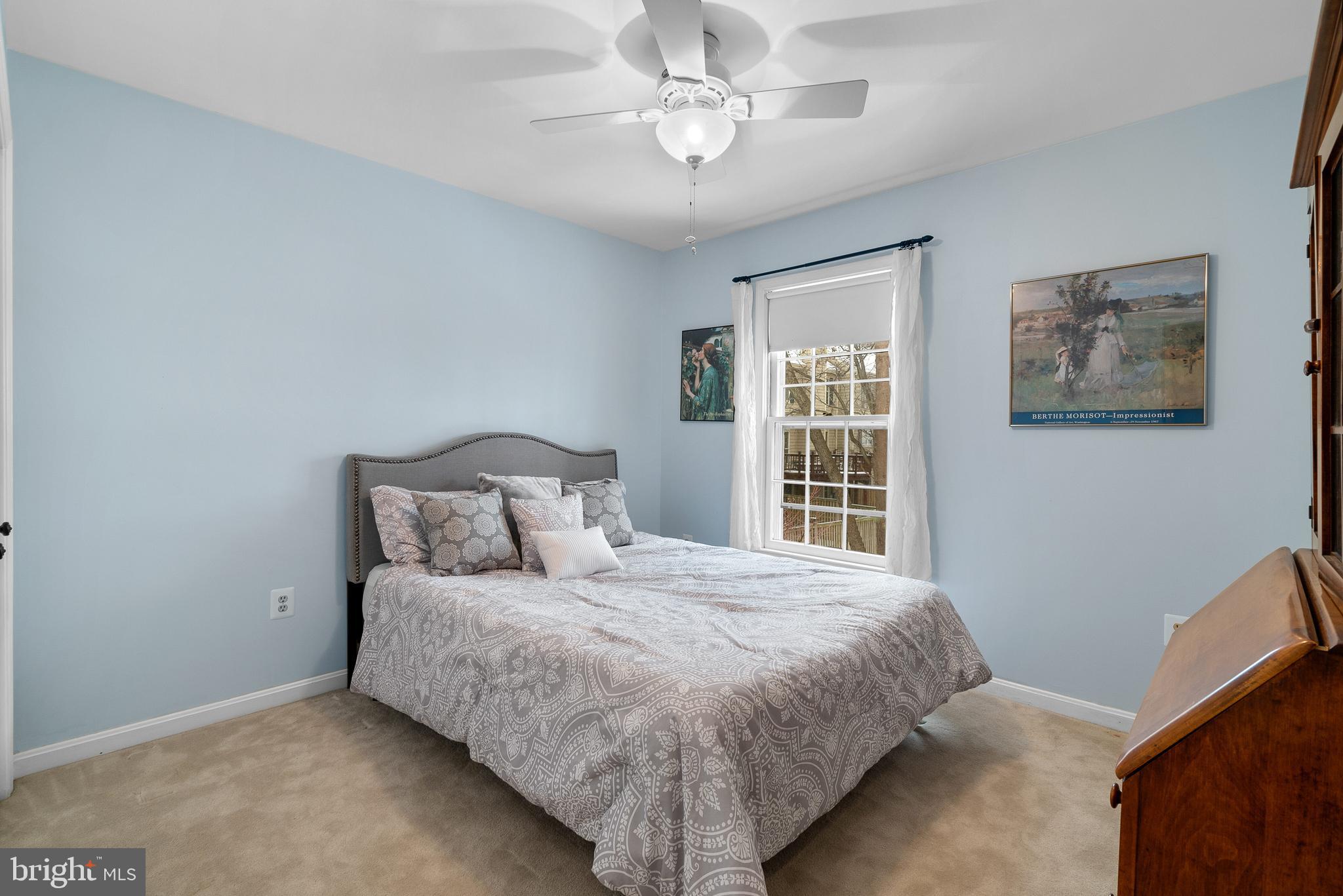 11713 Great Owl Circle Reston, VA 20194 - Photo 30 of 43 Spacious Bedroom 2 w/ Ceiling Fan & Plush Carpet