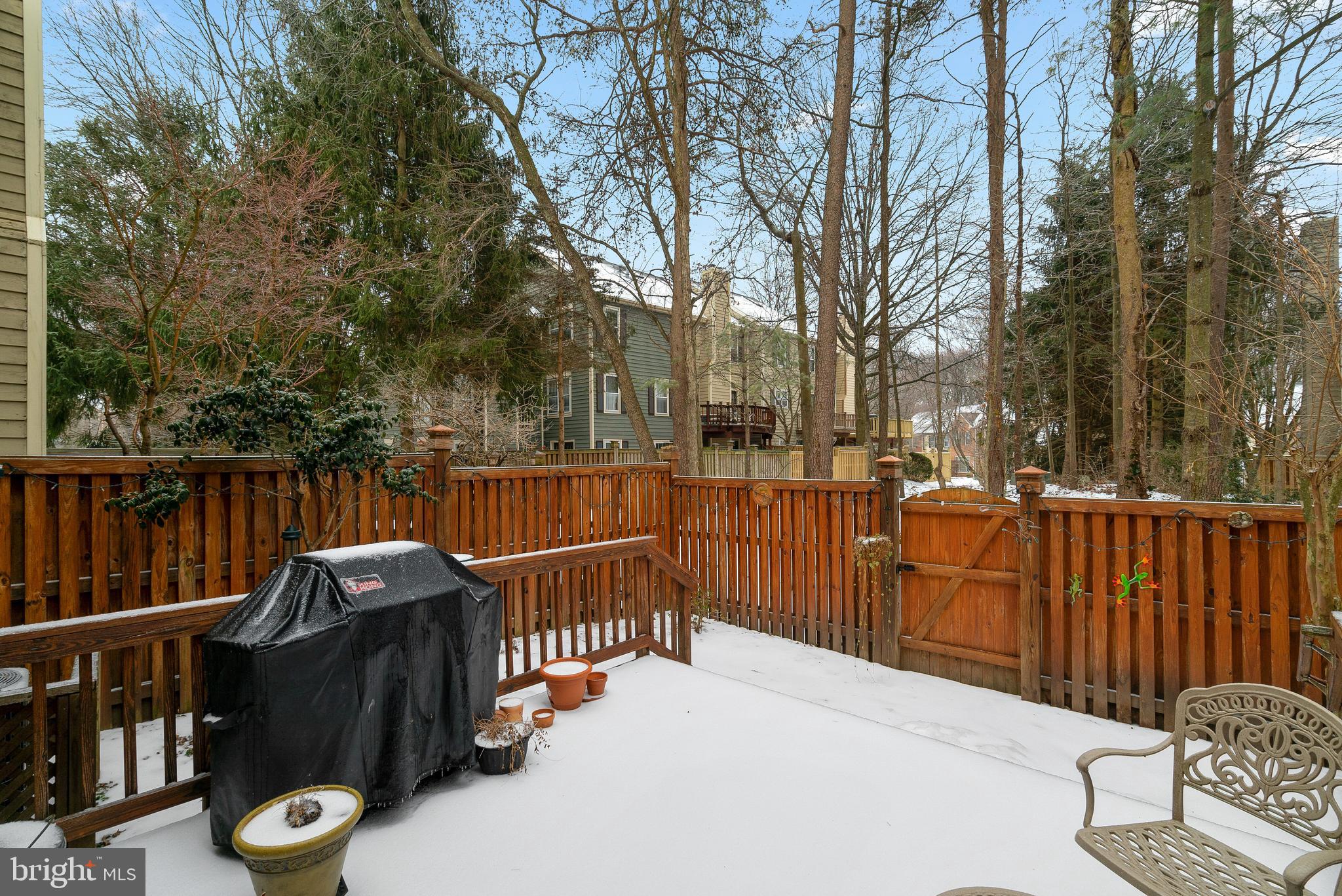 11713 Great Owl Circle Reston, VA 20194 - Photo 37 of 43 Fenced Rear Yard and Wood Deck