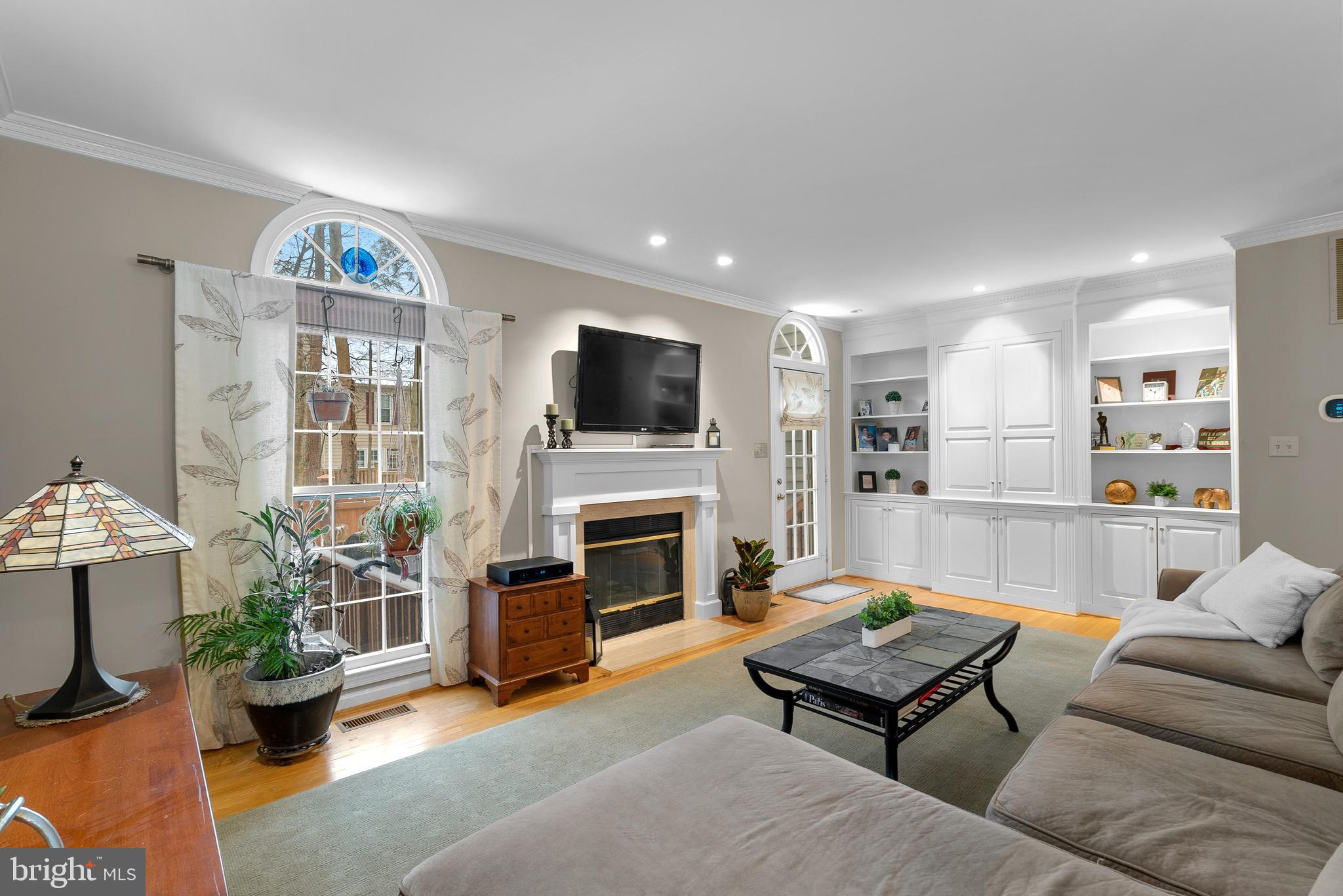 11713 Great Owl Circle Reston, VA 20194 - Photo 7 of 43 Built-In Bookshelves, Recessed Lights, Cozy Gas FP