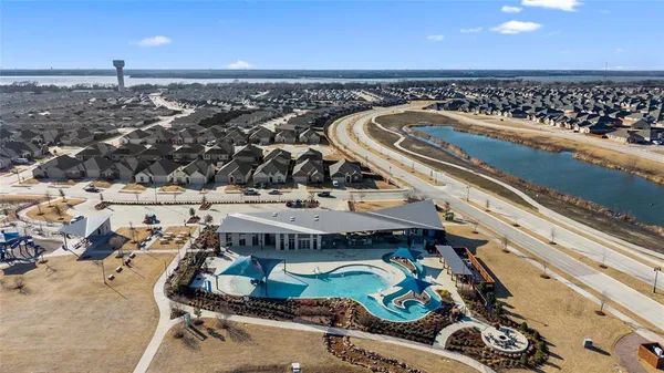 an aerial view of a couch