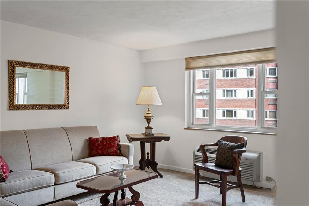 4601 Fifth Avenue, Unit 525 Pittsburgh, PA 15213 - Photo 3 of 35 a living room with furniture and a window