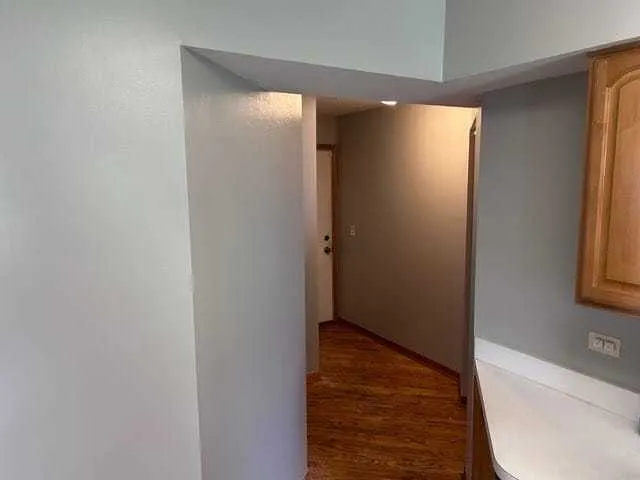 a view of an empty room