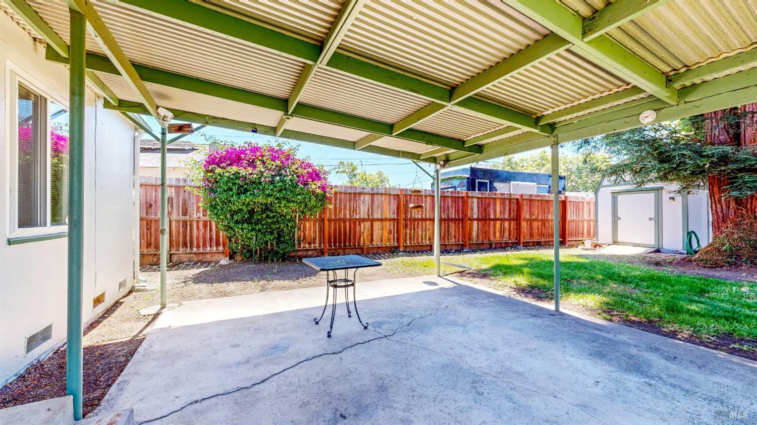 809 Maple Avenue Vallejo, CA 94591 - Photo 38 of 46 a backyard of a house with garden and outdoor seating