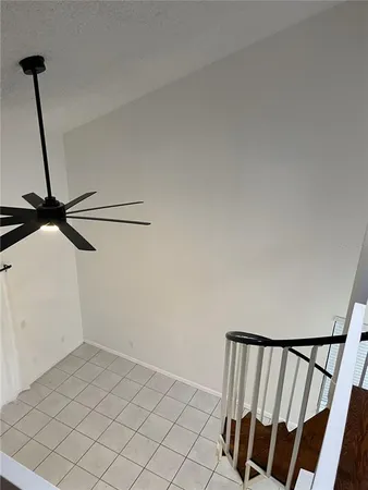 a view of a room with rack on the wall