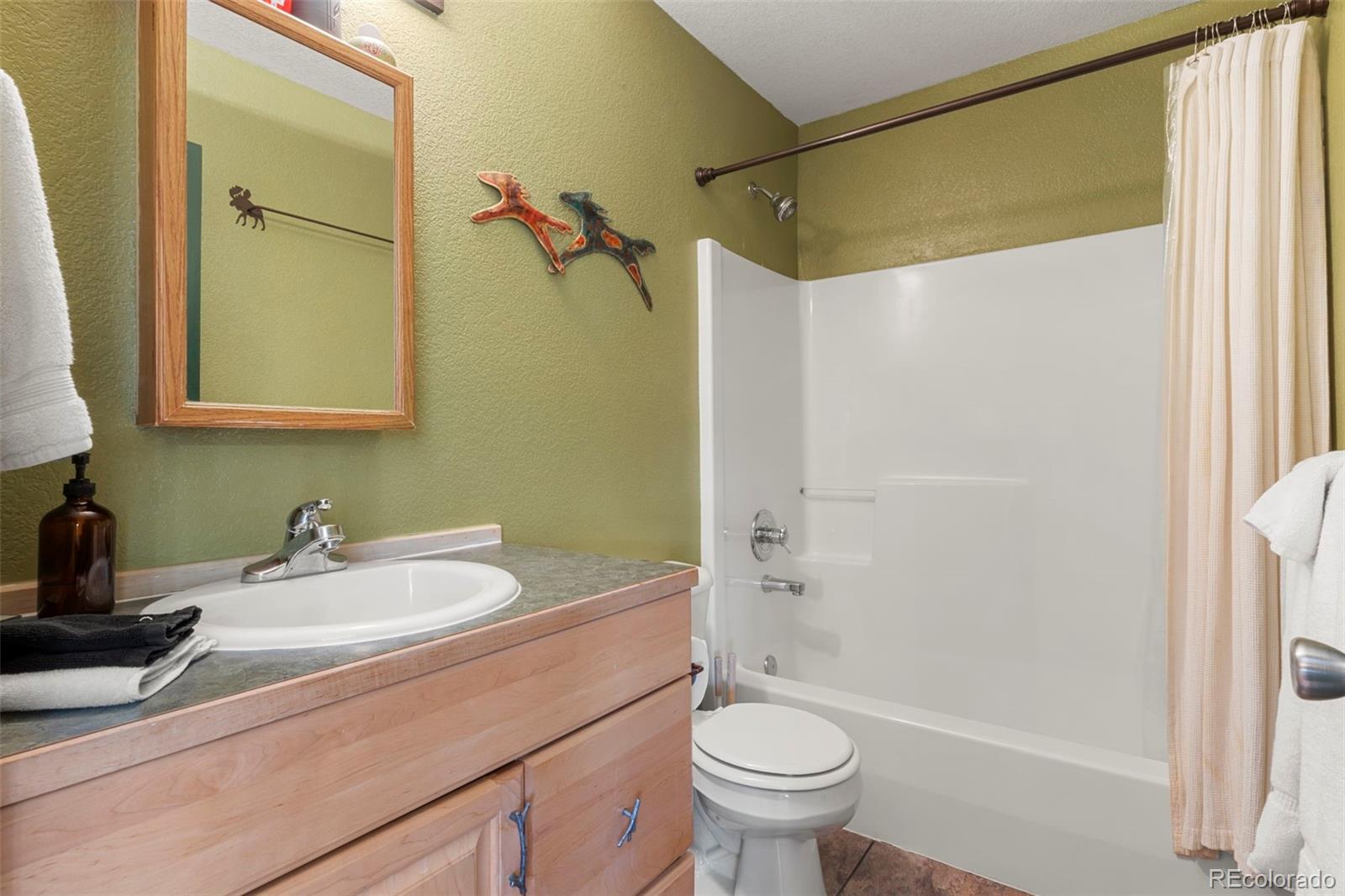114 Hall Road Bailey, CO 80421 - Photo 11 of 21 a bathroom with a sink and a mirror