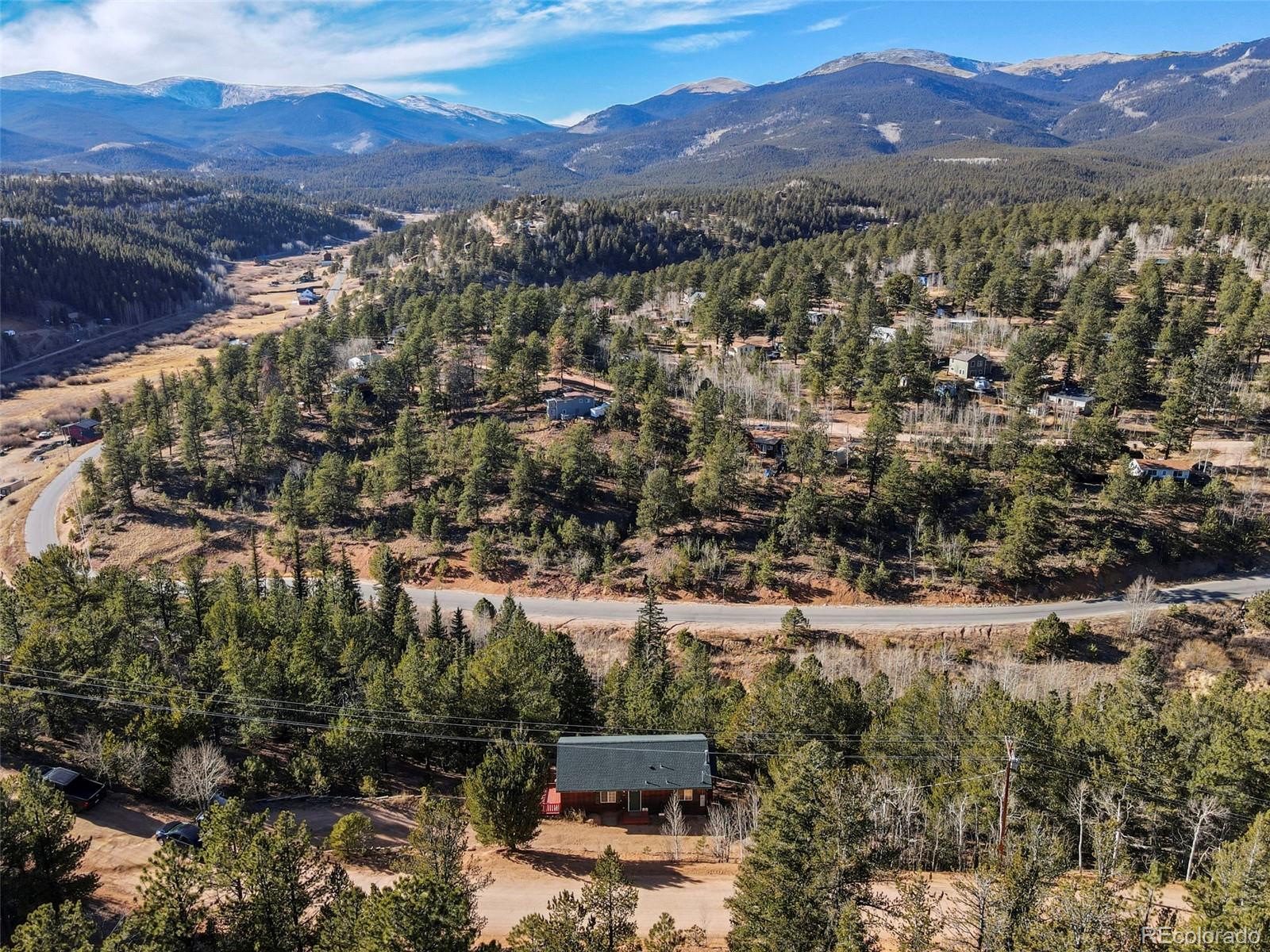 114 Hall Road Bailey, CO 80421 - Photo 16 of 21 an aerial view of residential house and sandy dunes