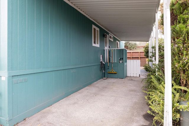 a backyard of a house