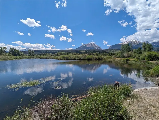a view of a lake with a lake