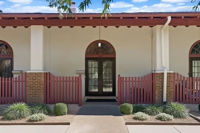 a front view of a house