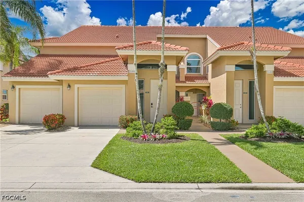 a front view of a house