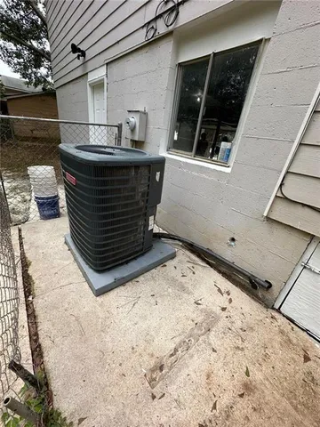 a backyard of a house