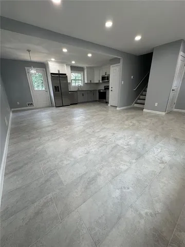 a view of an empty room