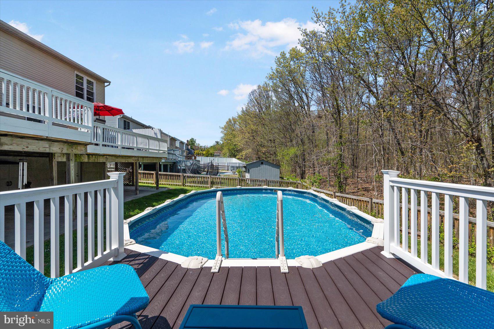 4328 Cottington Road Nottingham, MD 21236 - Photo 3 of 33 Above Ground Pool with Trex Decking