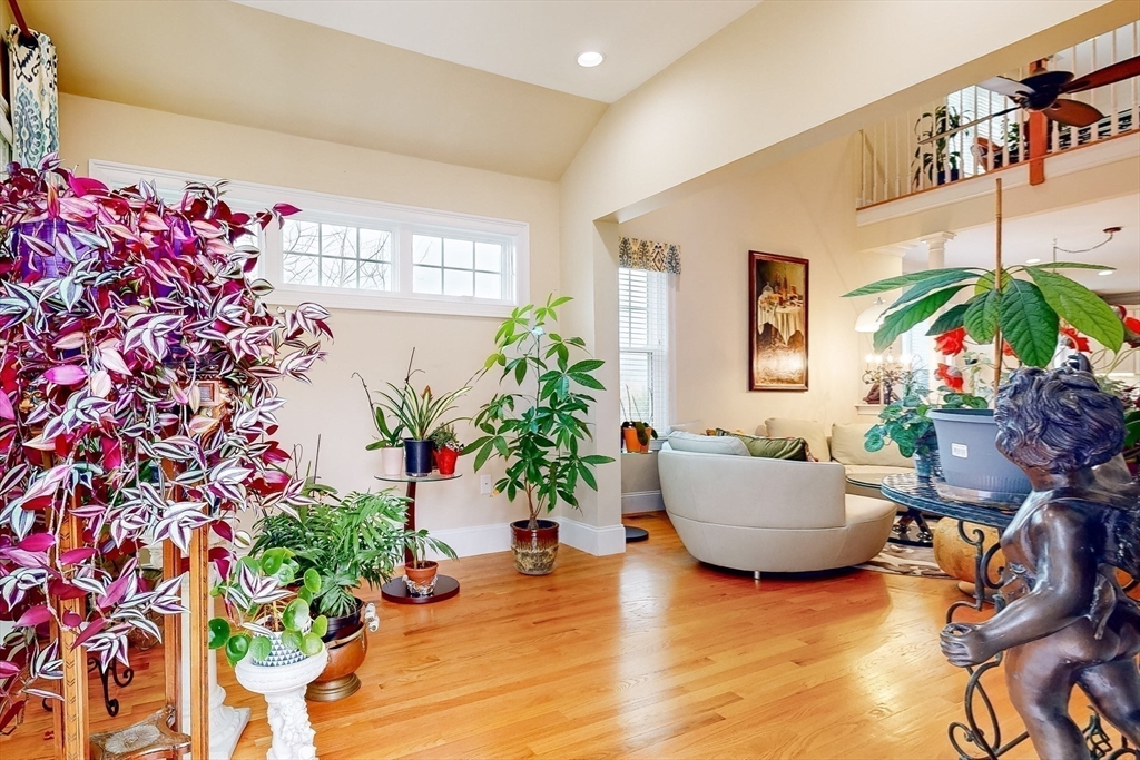31 Sunset Ridge Lane, Unit 31 Bolton, MA 01740 - Photo 9 of 25 a living room with furniture and a potted plant