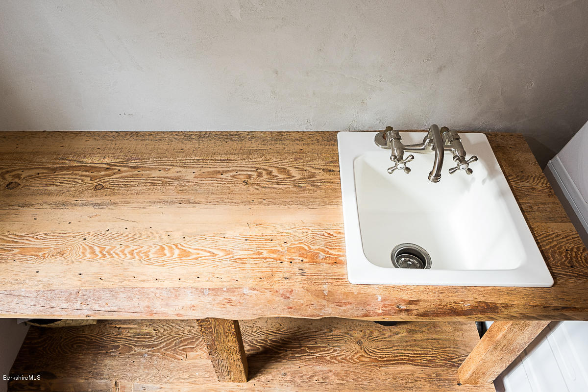 1160 Ashley Falls Road Sheffield, MA 01222 - Photo 18 of 20 utility sink and live edge counter
