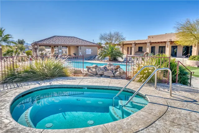 a view of a house with a swimming pool