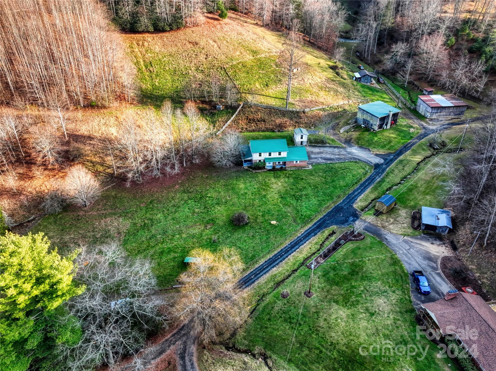 181 Colt Creek Road Lansing, NC 28643 - Photo 3 of 40 a view of a backyard