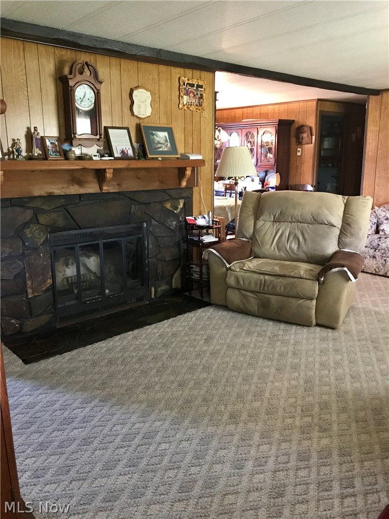 15540 Valentine Road Thompson, OH 44086 - Photo 4 of 18 Wood burning fireplace to cozy up to on those cold winter evenings.