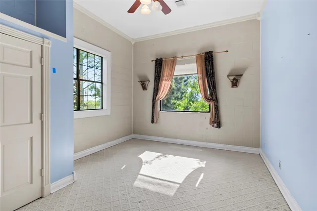 a view of an empty room