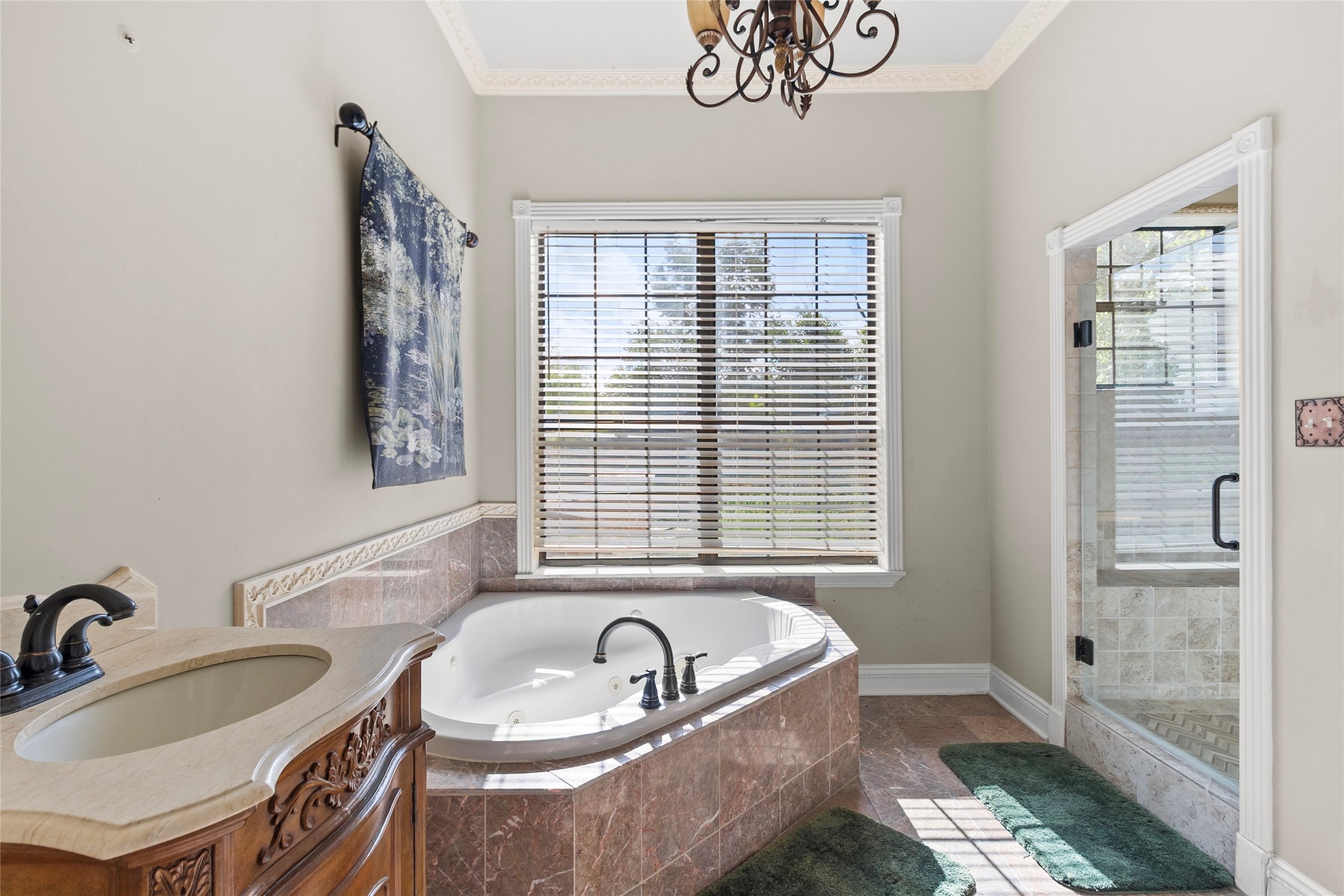 29315 Stockdick Road Katy, TX 77493 - Photo 41 of 50 a bath room with a sink and a mirror