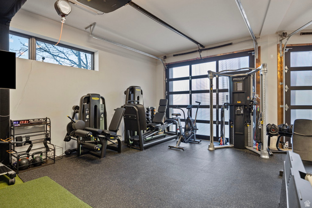 8544 North Promontory Ranch Road Park City, UT 84098 - Photo 34 of 36 Exercise room with a garage