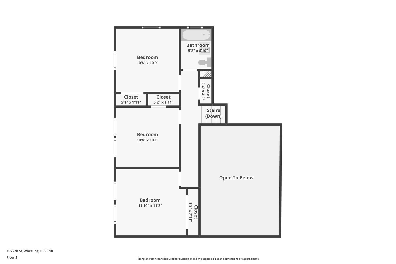 195 7th Street Wheeling, IL 60090 - Photo 32 of 34 a picture of a rug with a white wall