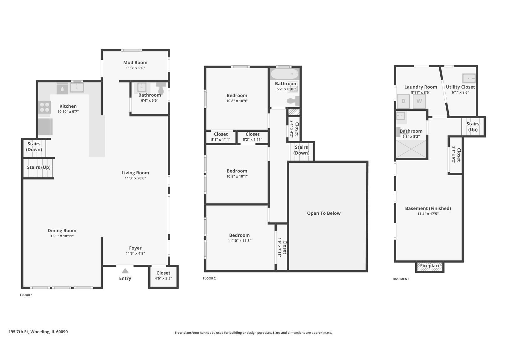195 7th Street Wheeling, IL 60090 - Photo 34 of 34 a picture of a cabinet with a white wall