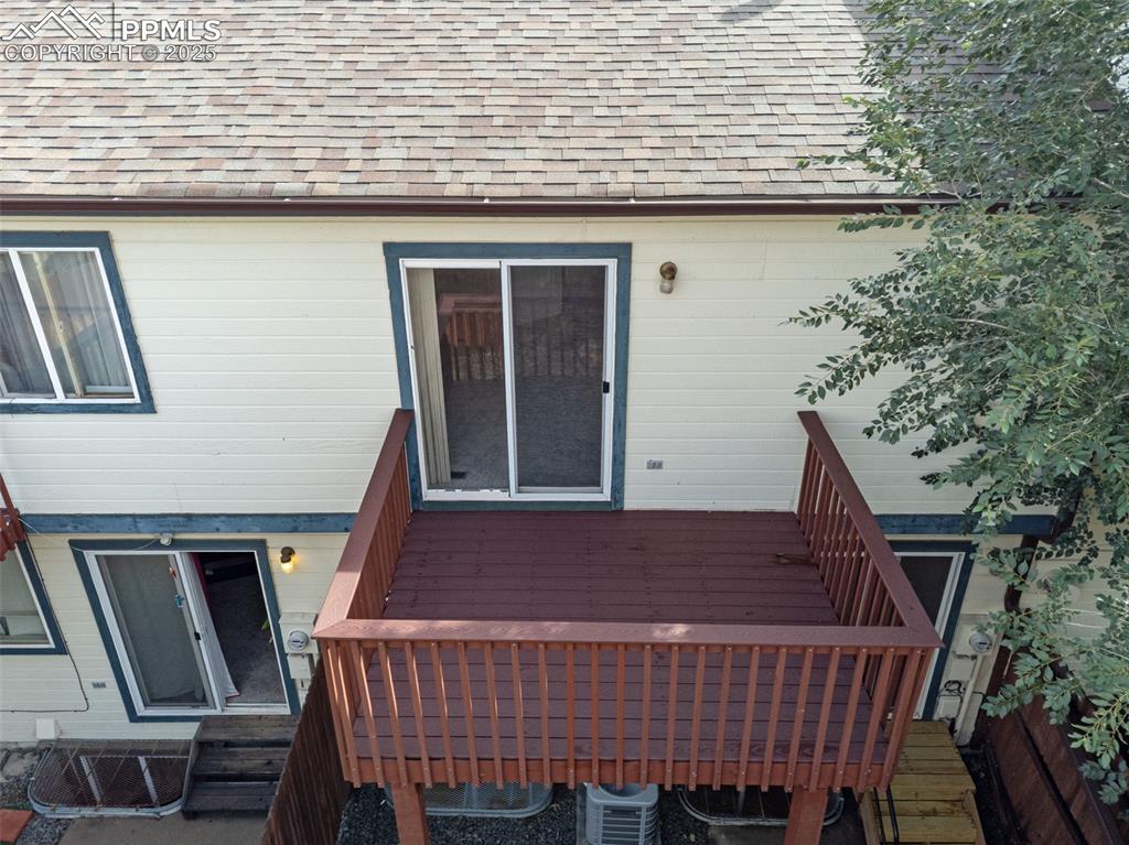 730 Mediterranean Point Colorado Springs, CO 80910 - Photo 28 of 30 a view of balcony with furniture and wooden deck